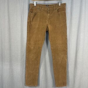 J Crew Flex Slim Corduroy Pants Mens 33x30.5 Golden Brown Stretch Flex Preppy